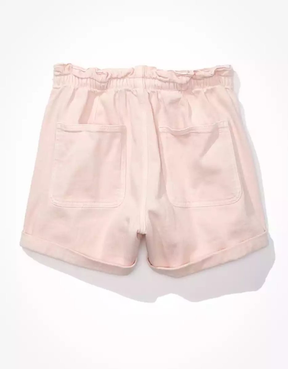 Shorts American Eagle AE Stretch Highest Taille Baggy Utility Rose Femme | DWQ-26574704